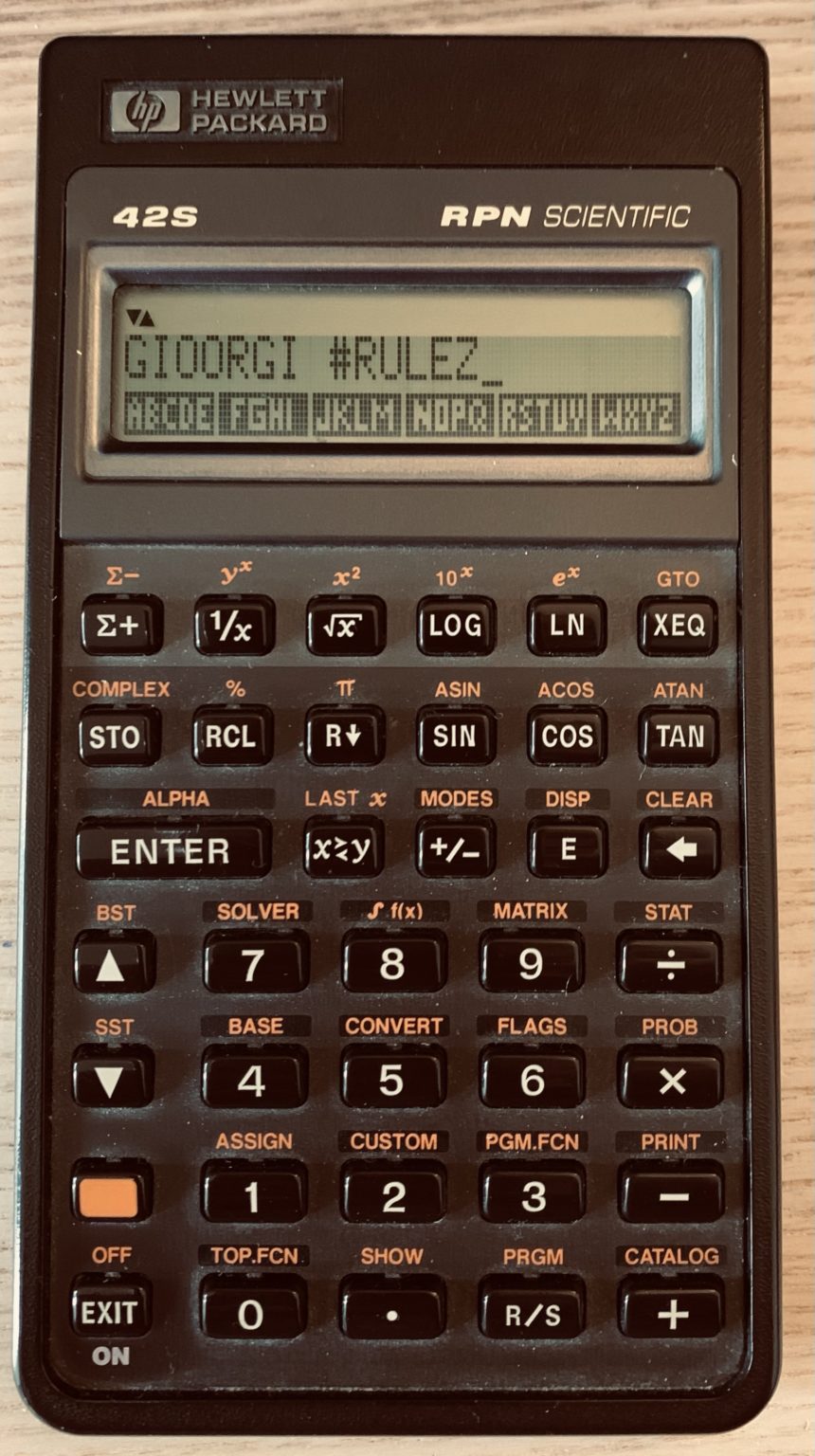 HP 42s the BEST calculator and its FAST MODE